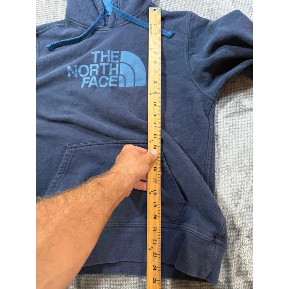 The North Face Mens Navy Blue Logo Pullover Hoodie Sweatshirt‎ Size Medium